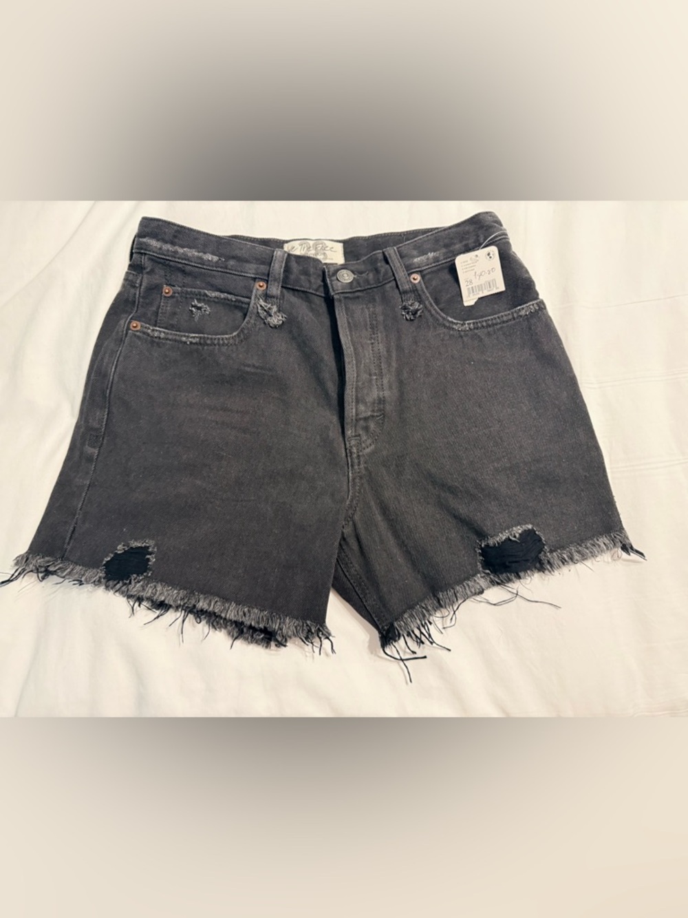 Free people denim shorts